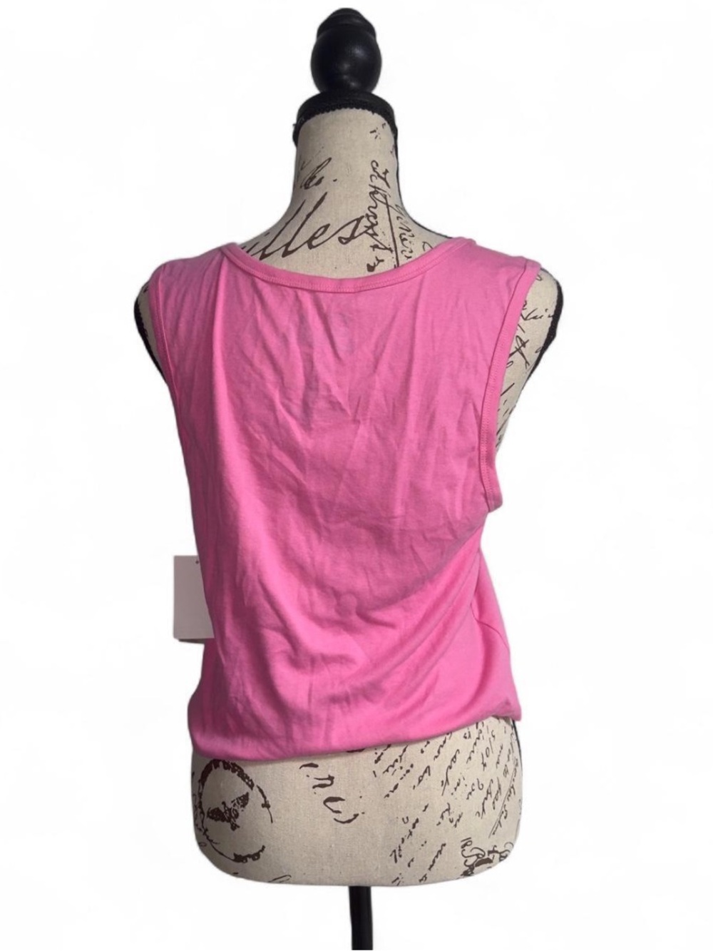 New with tags Juniors' Barbie® Classic Embroidered Logo Graphic Tank Top XL - Picture 6 of 7